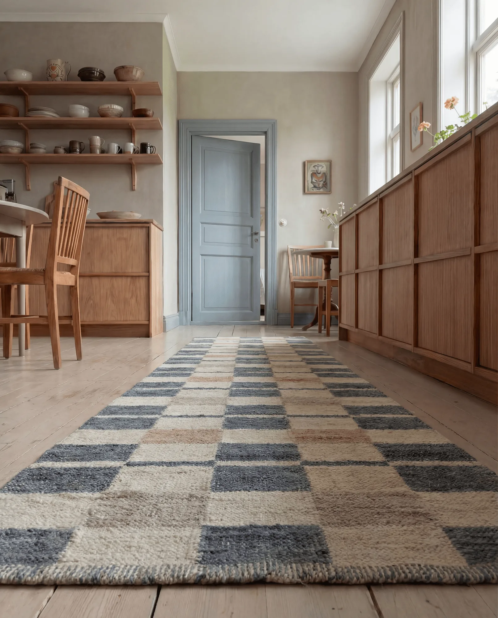 Rutvik tæppe, Blue, 80x250 cm Classic Collection