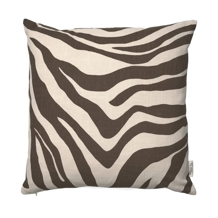 Savannah pudebetræk - Brown-off white, 50x50 cm - Classic Collection