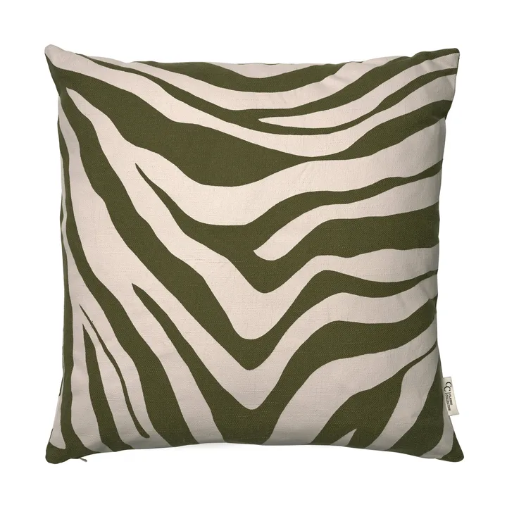 Savannah pudebetræk - Green-off white, 50x50 cm - Classic Collection
