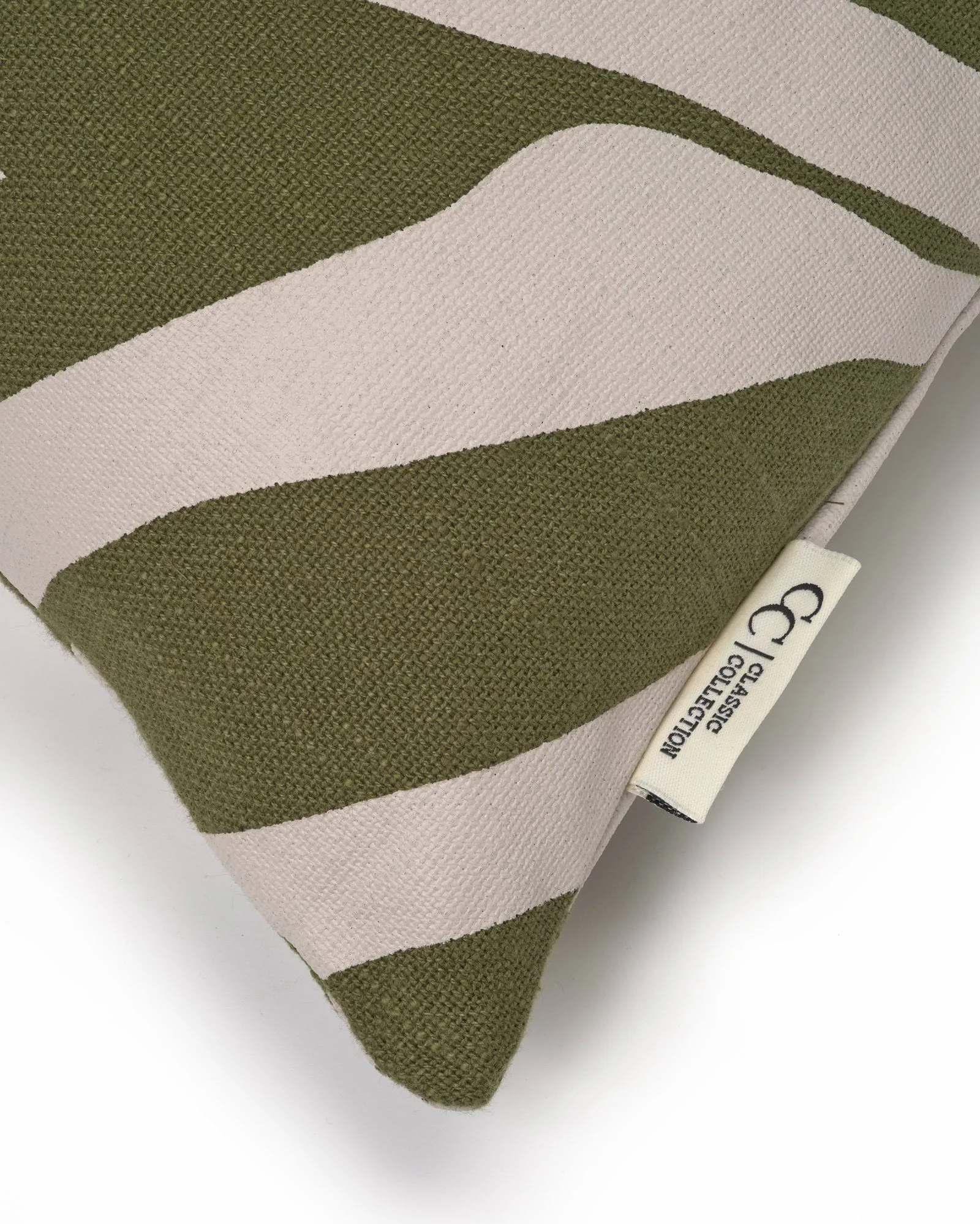 Savannah pudebetræk, Green-off white, 50x50 cm Classic Collection