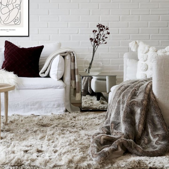 Shaggy tæppe 250x350 cm - Champagne - Classic Collection