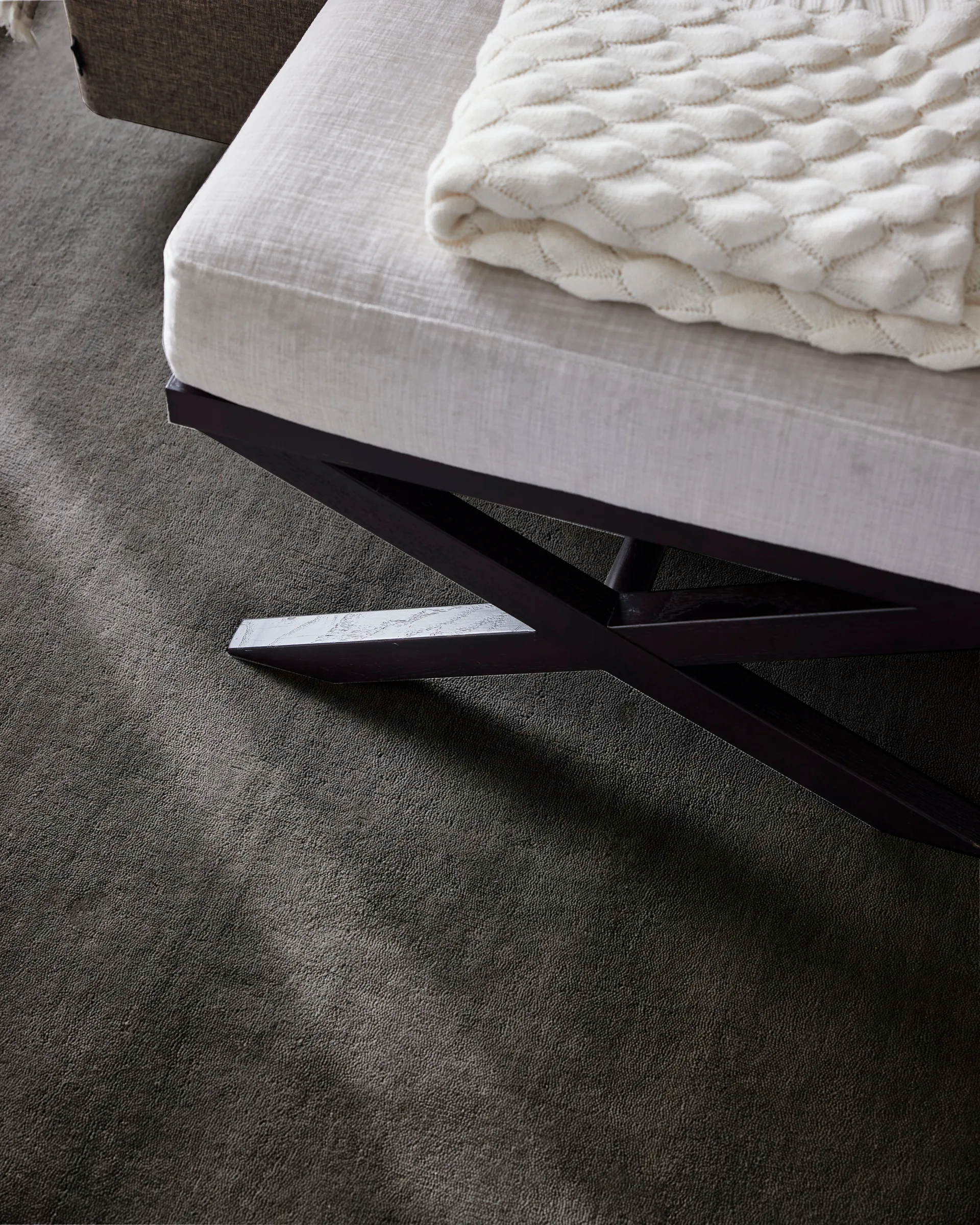 Solid tæppe, Charcoal, 170x230 cm Classic Collection