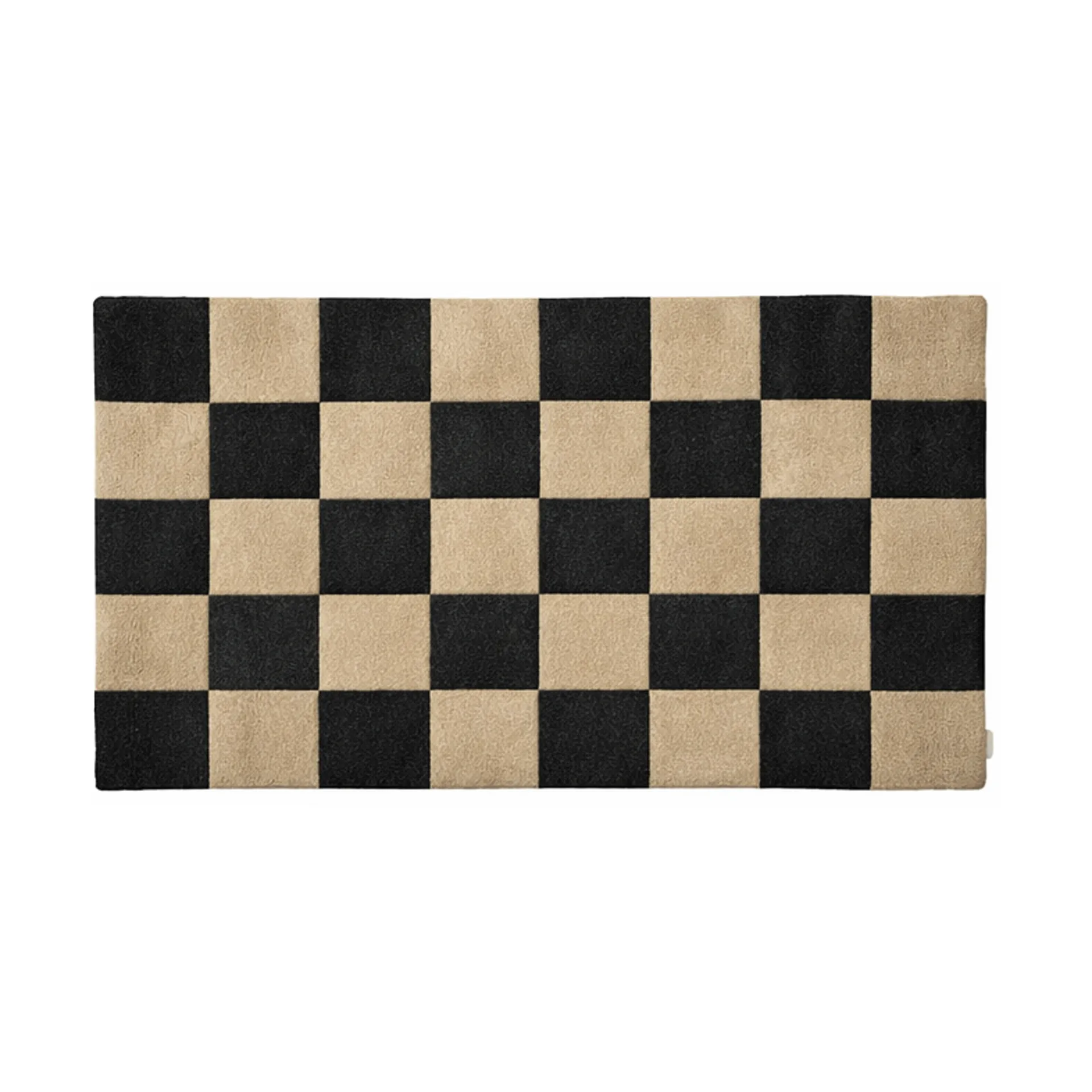Square dørmåtte, Black-natur, 85x130 cm Classic Collection