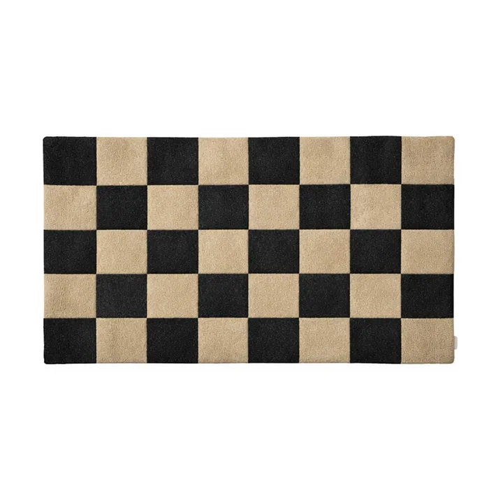 Square dørmåtte - Black-natur, 85x130 cm - Classic Collection