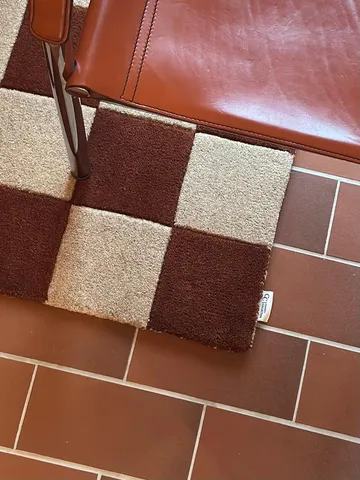 Square dørmåtte - Brown-natur, 60x90 cm - Classic Collection