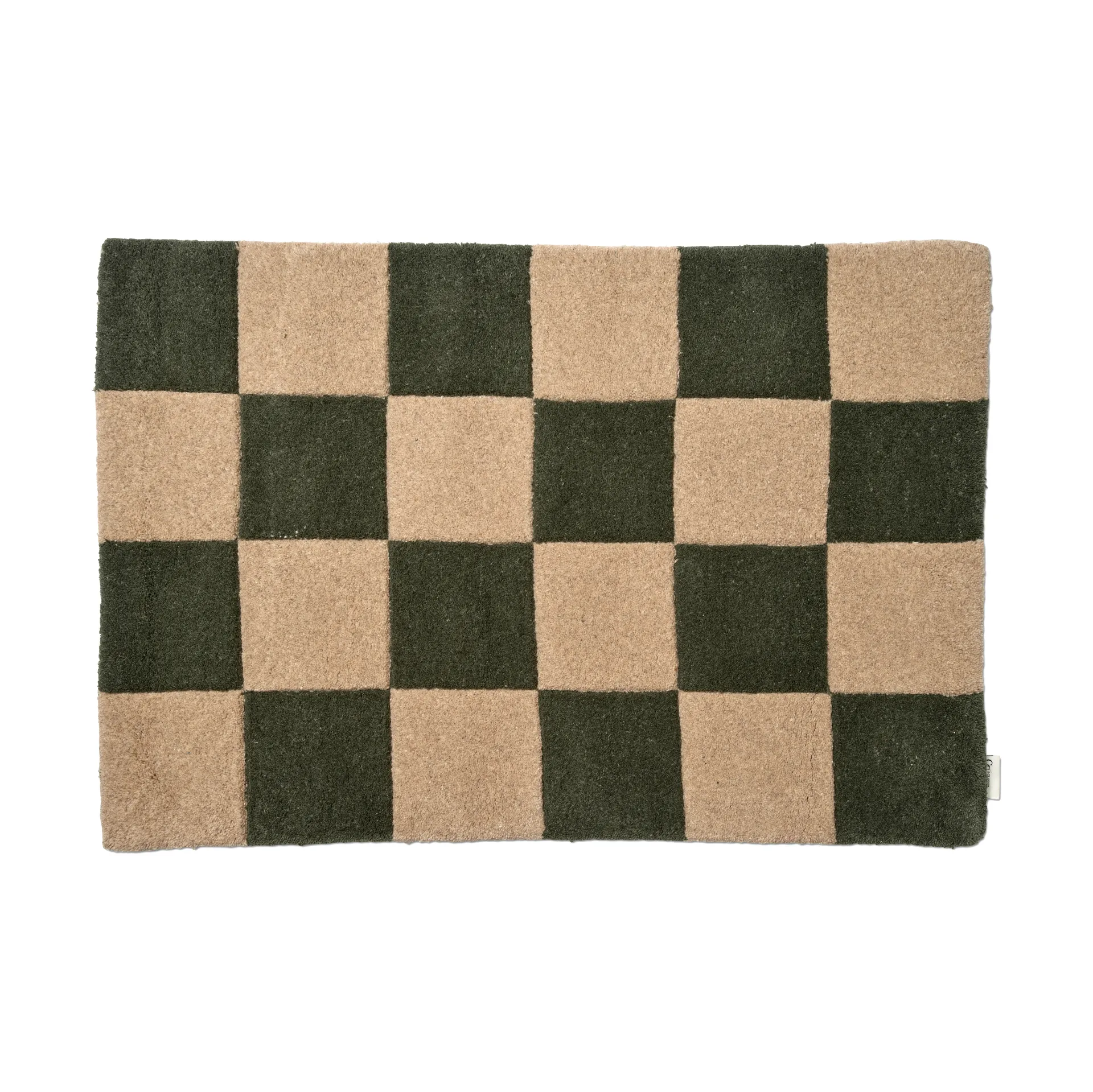 Square dørmåtte, Green-natur, 60x90 cm Classic Collection