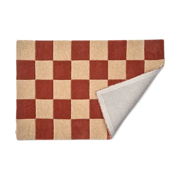Square dørmåtte - Terracotta-natur, 85x130 cm - Classic Collection