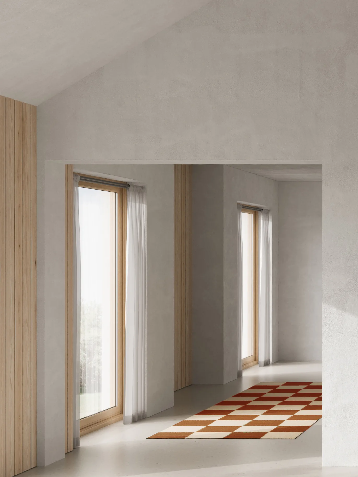 Square løber, Brown-natur, 80x200 cm Classic Collection