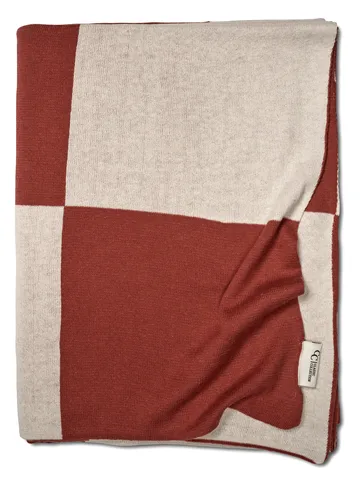 Square plaid 130x170 cm - Mørk Brown - Classic Collection