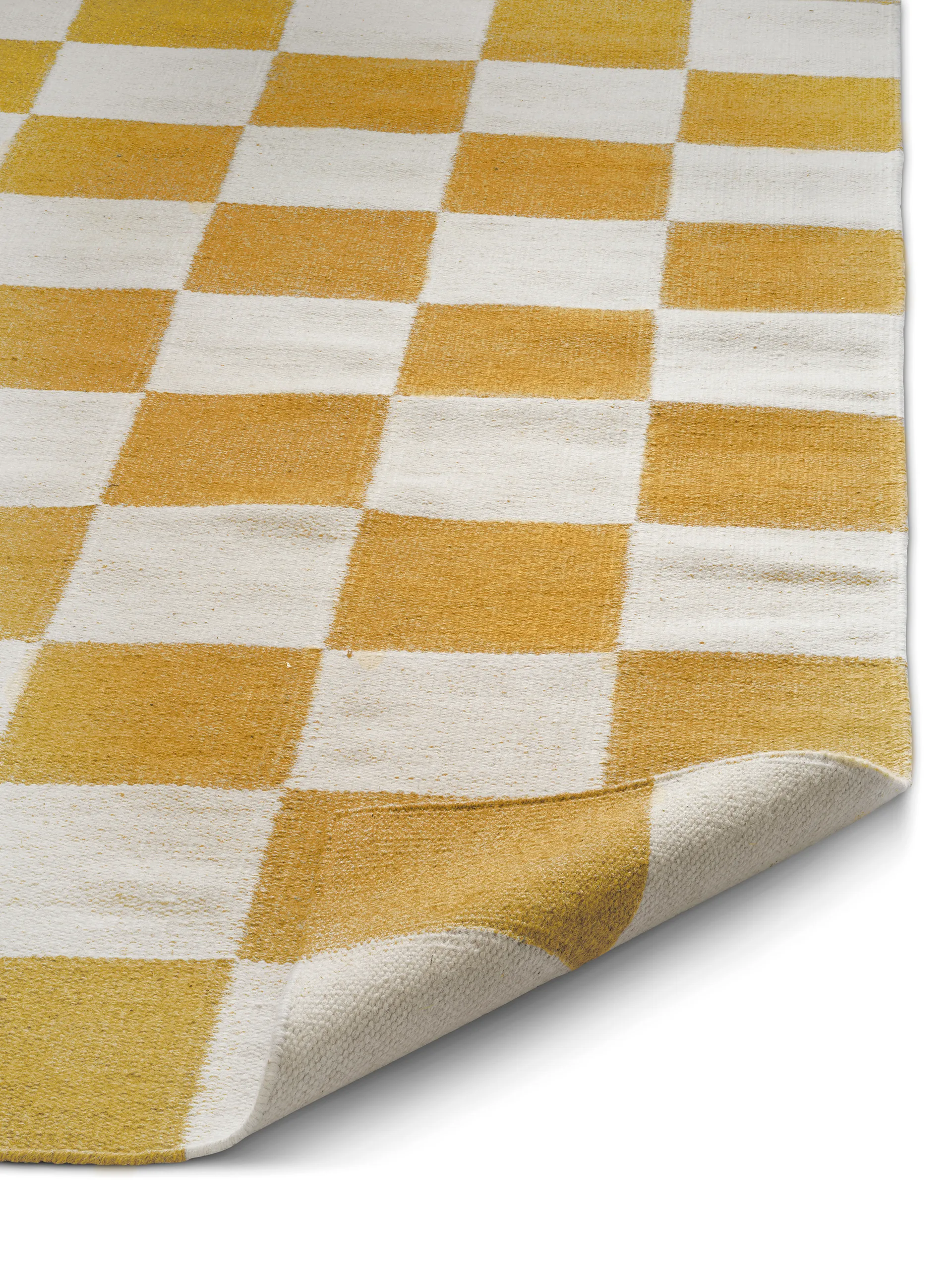 Squares tæppe, White-yellow, 250x350 cm Classic Collection