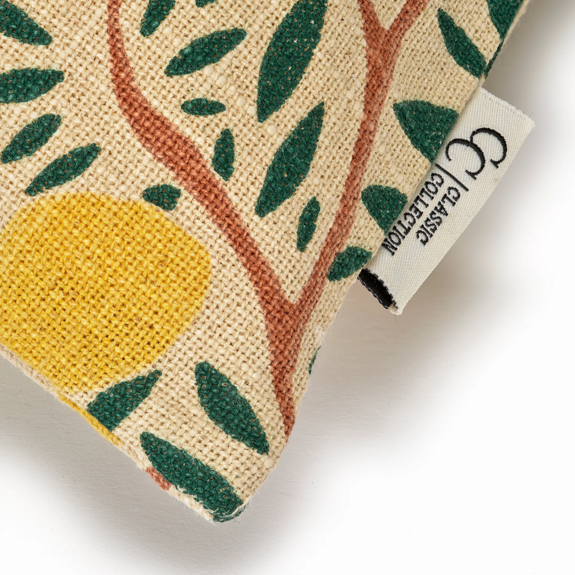 Sunny citrus pudebetræk 50x50 cm, Mørkegrøn Classic Collection