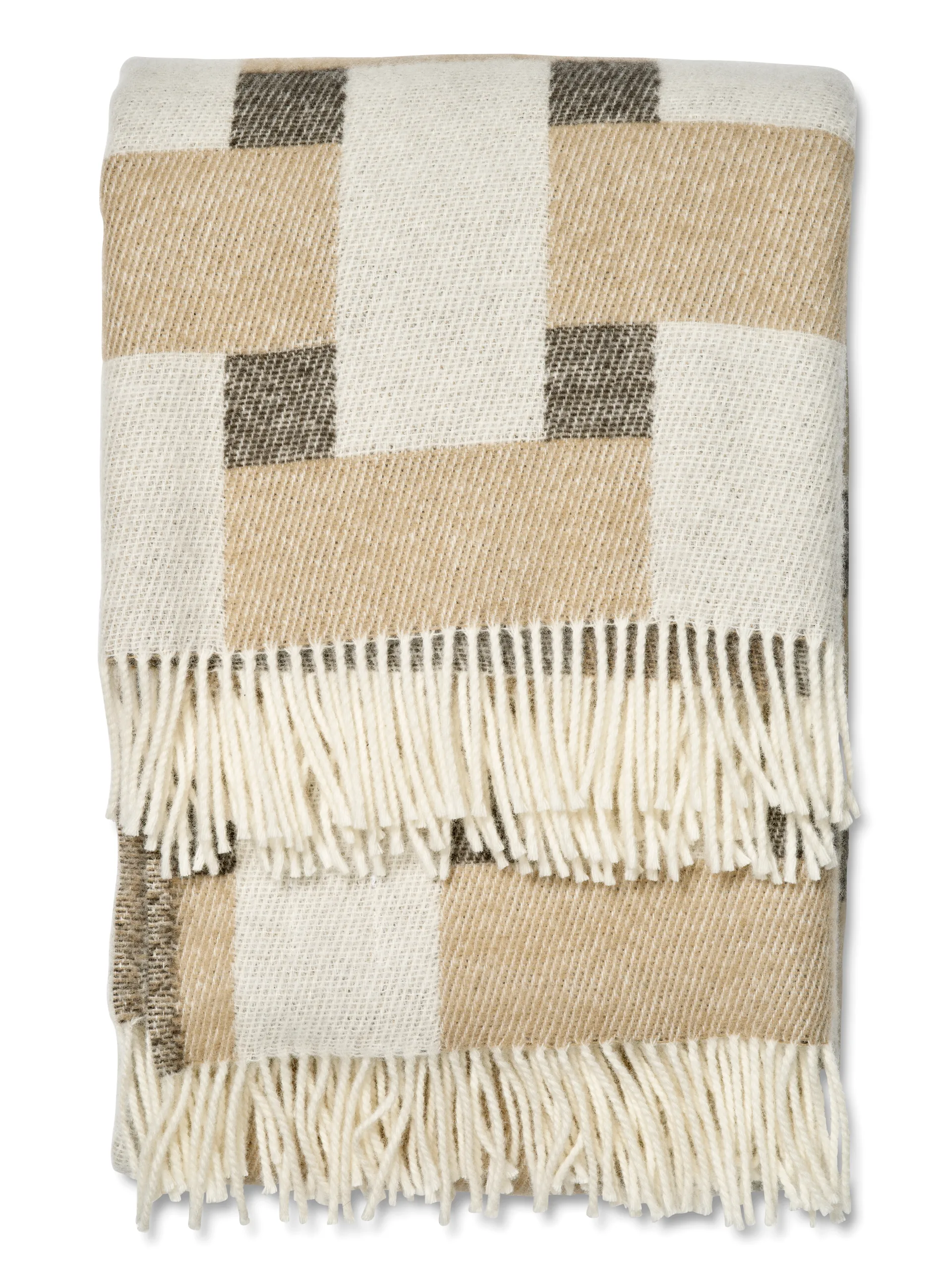 Weave plaid 130x180 cm, Beige Classic Collection