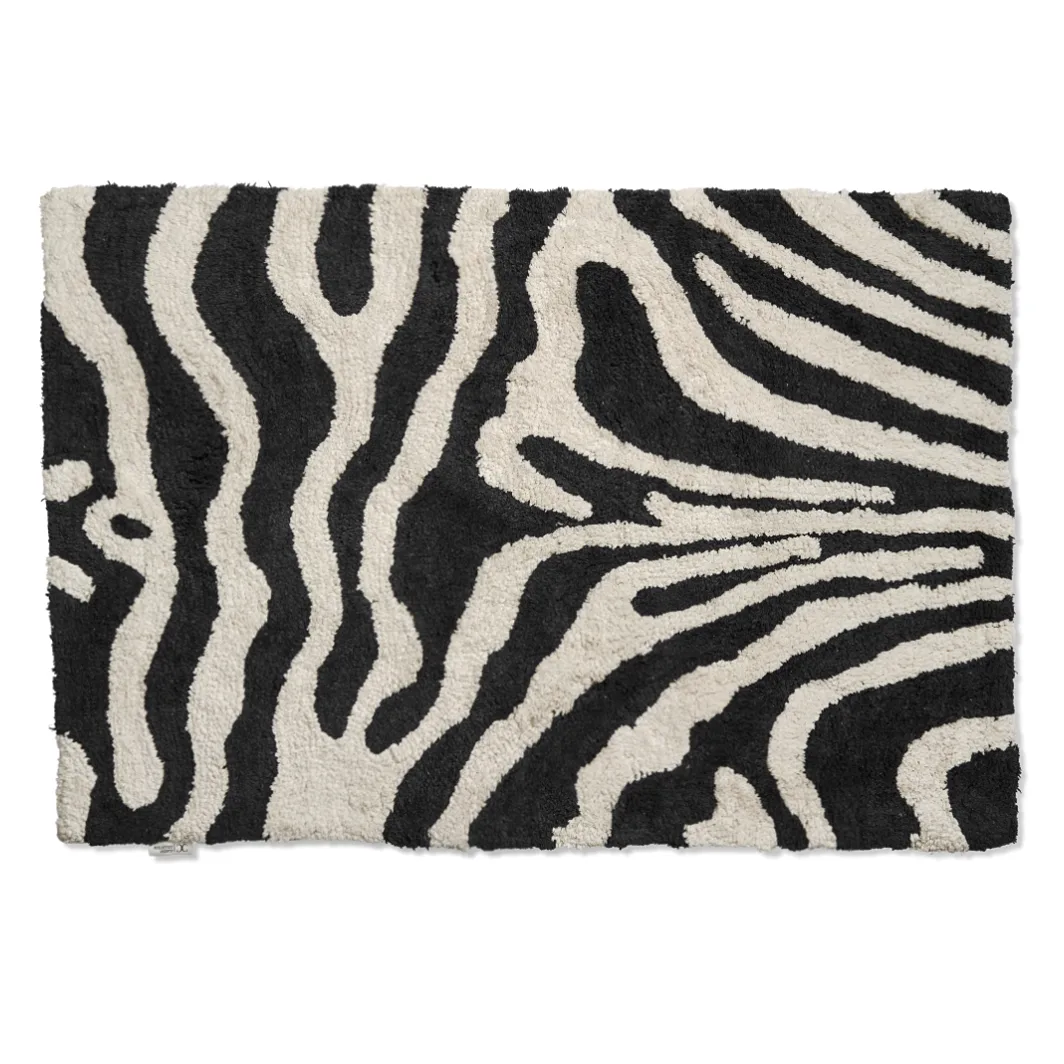 Zebra badeværelsesmåtte 60x90 cm, Sort/Hvid Classic Collection