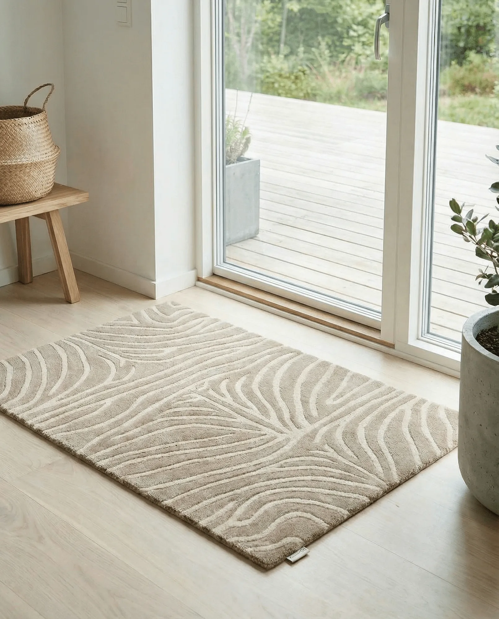 Zebra dørmåtte, Beige, 60x90 cm Classic Collection