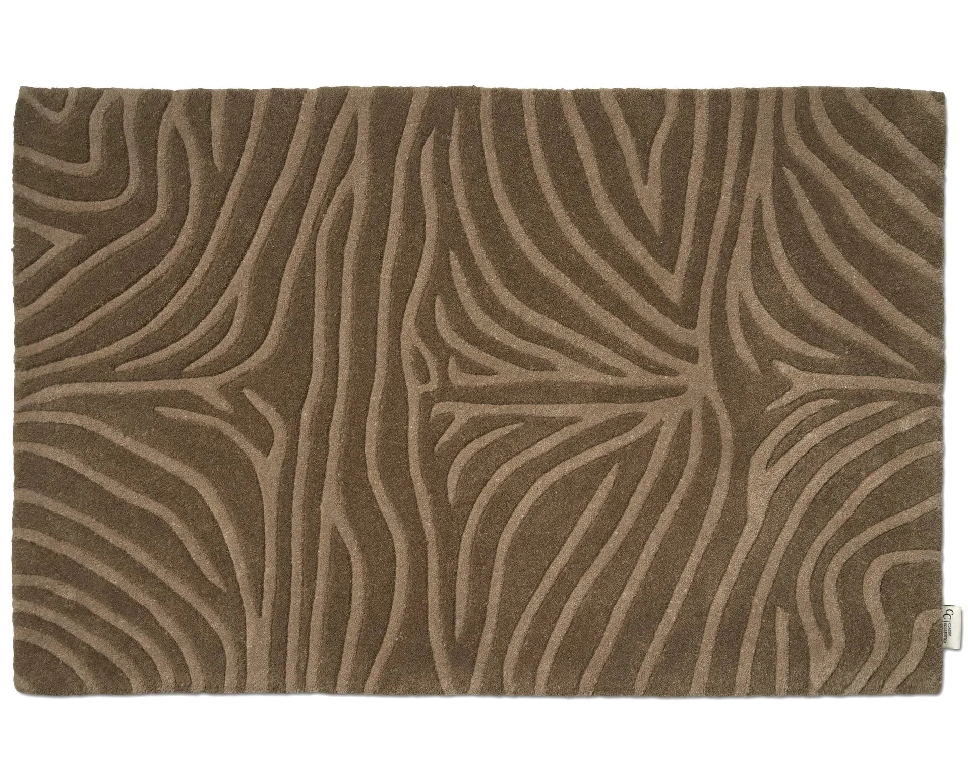 Zebra dørmåtte, Mocca, 60x90 cm Classic Collection