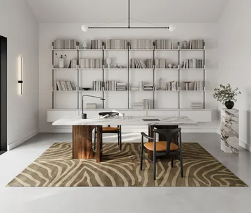 Zebra tæppe 200x300 cm - Brown - Classic Collection