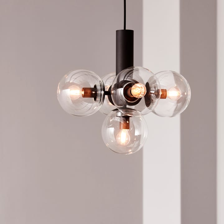 Avenue 43 loftslampe, Sort/Klart glas CO Bankeryd