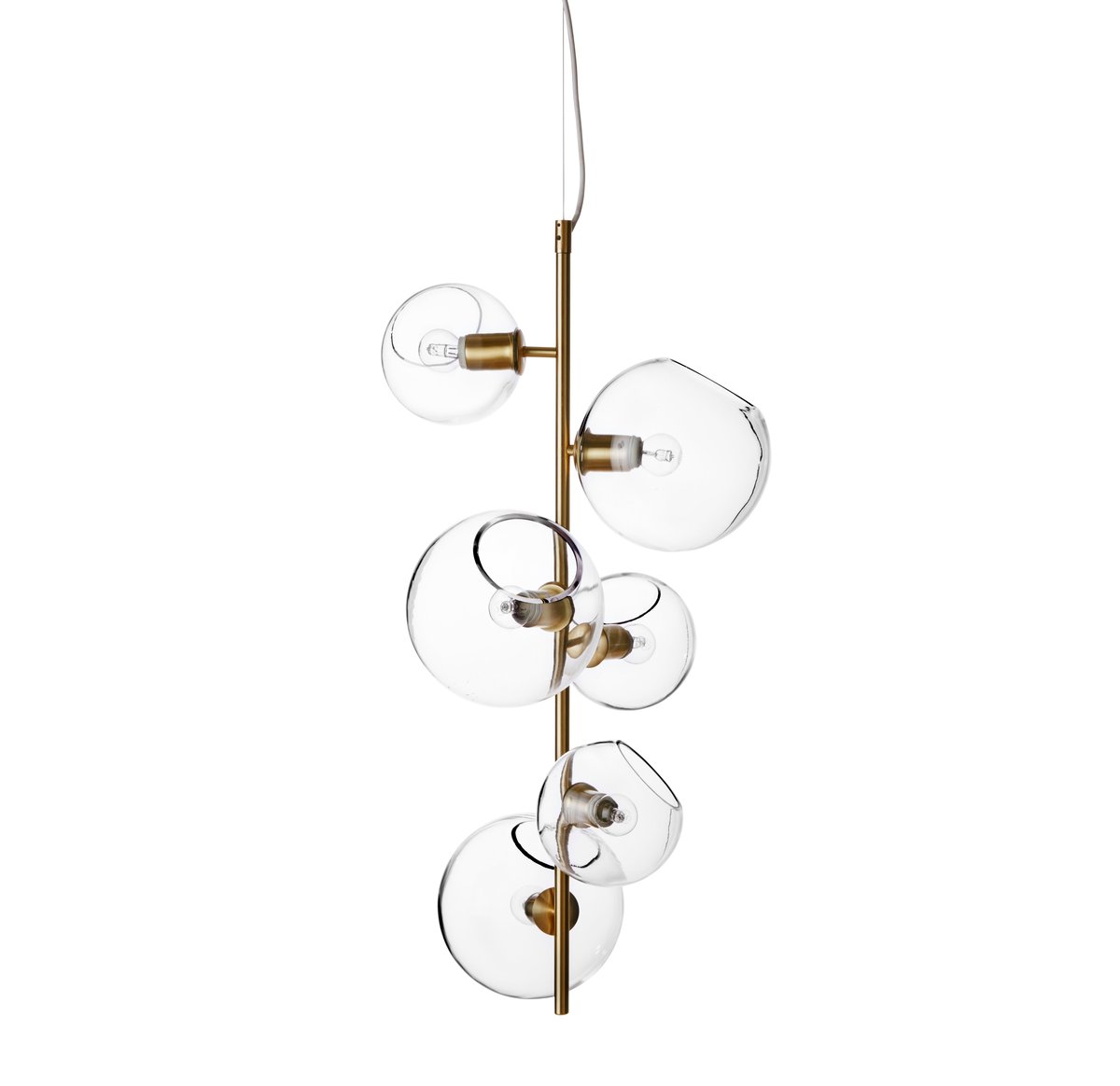 CO Bankeryd Göte loftlampe messing | Skandinavisk Design | Loftslamper & pendler | Gennemsigtig