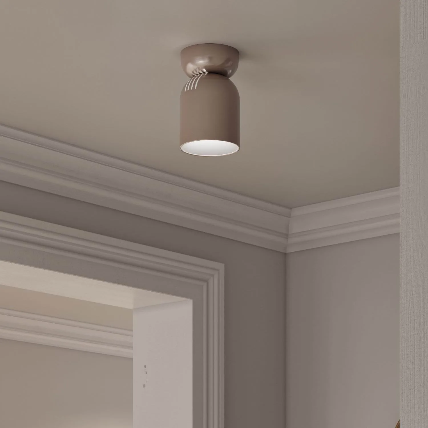 Lennon loftspot, Beige, Ø12,5x19,5 cm CO Bankeryd