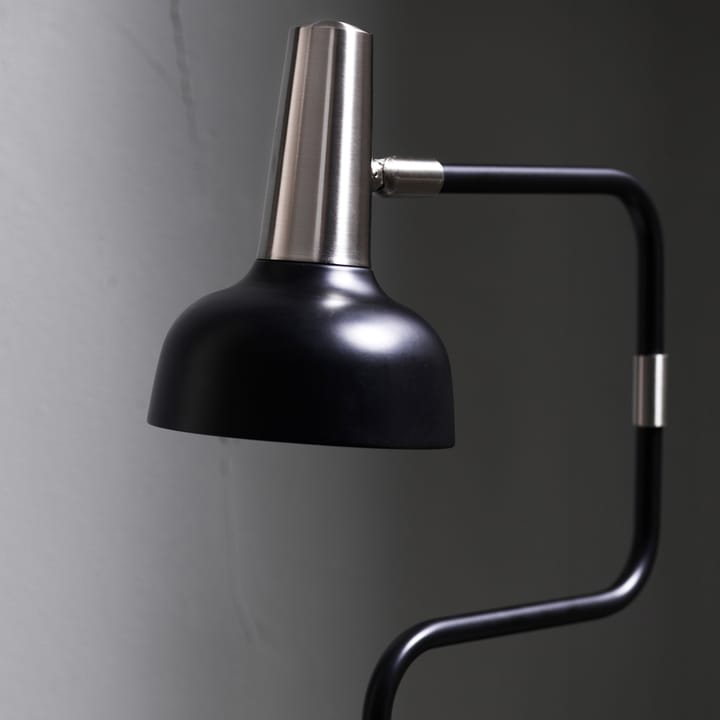 Ray gulvlampe, sort, nikkeldetaljer CO Bankeryd