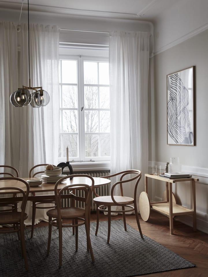 Ture pendel 30 cm, Messing/Røgfarvet glas CO Bankeryd