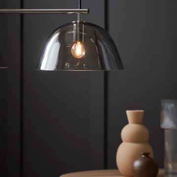 Wendo 70 loftslampe røgfarvet glas - Nikkel - CO Bankeryd