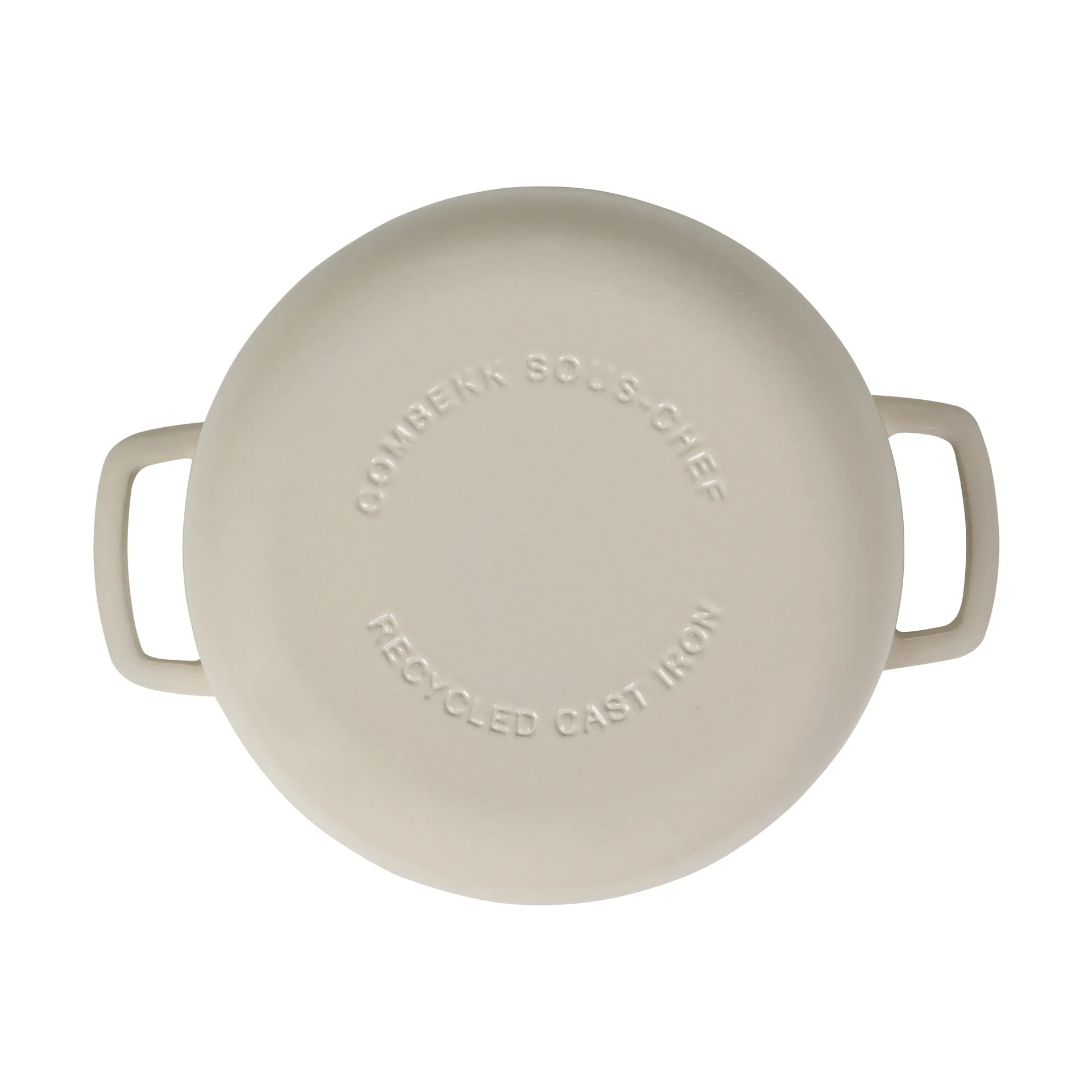 Combekk Enameled støbejernsgryde Ø28 cm, Sand-gold knob Combekk