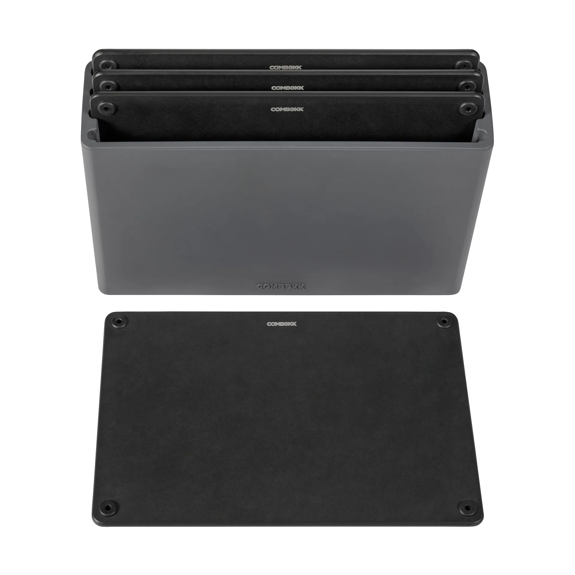 Combekk skærebræt 5‑dele, Black-black Combekk