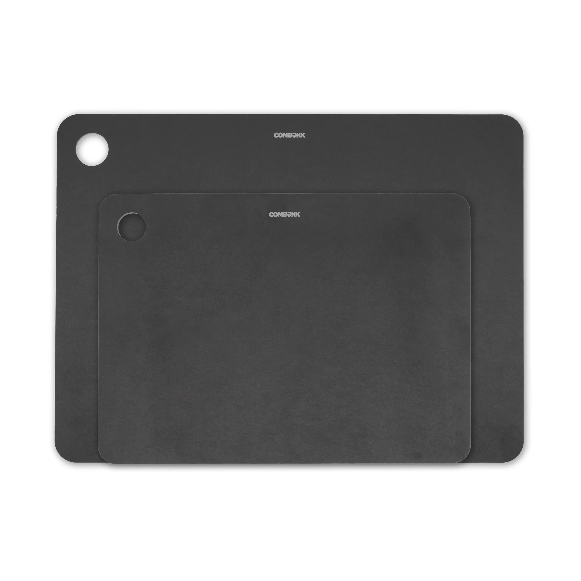 Combekk skærebræt træ 2-dele, Black Combekk