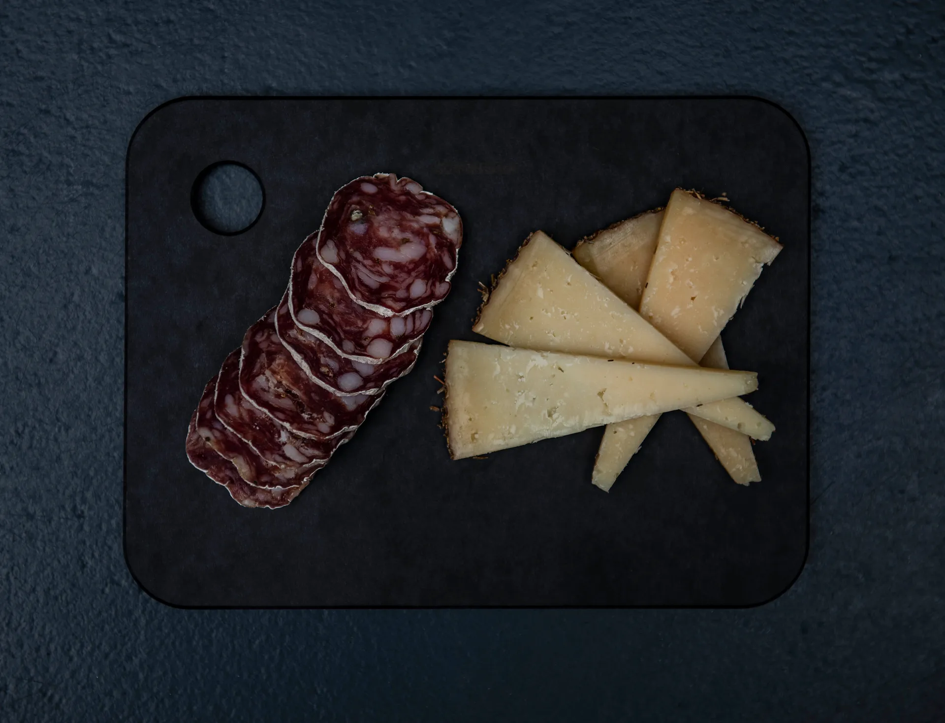 Combekk skærebræt træ 3-dele, Black Combekk