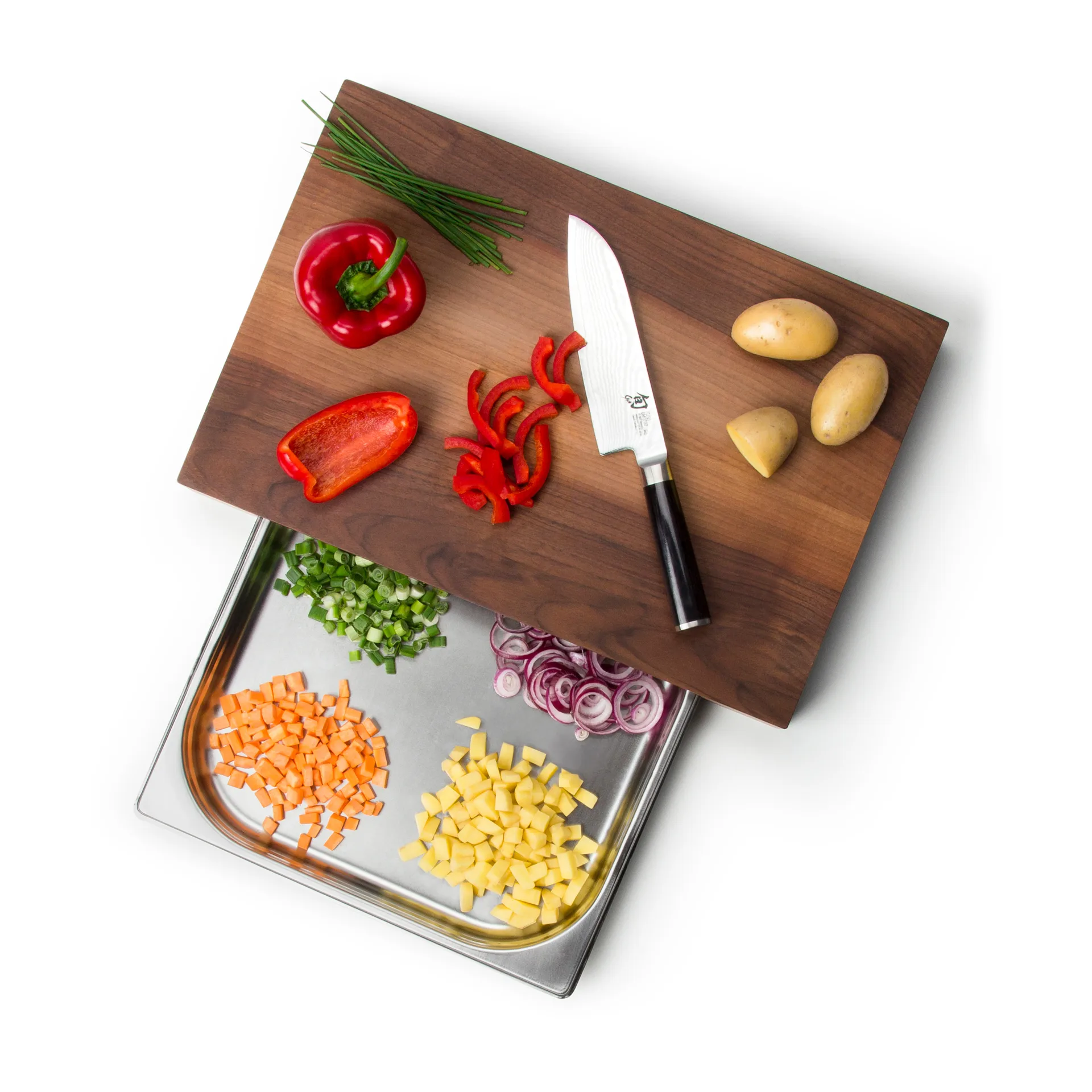 Skærebræt valnød med 1 skuffe, 27x39 cm
​ Continenta