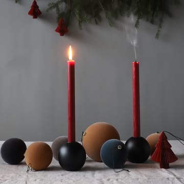 Ball lysestage 8 cm - black - Cooee Design