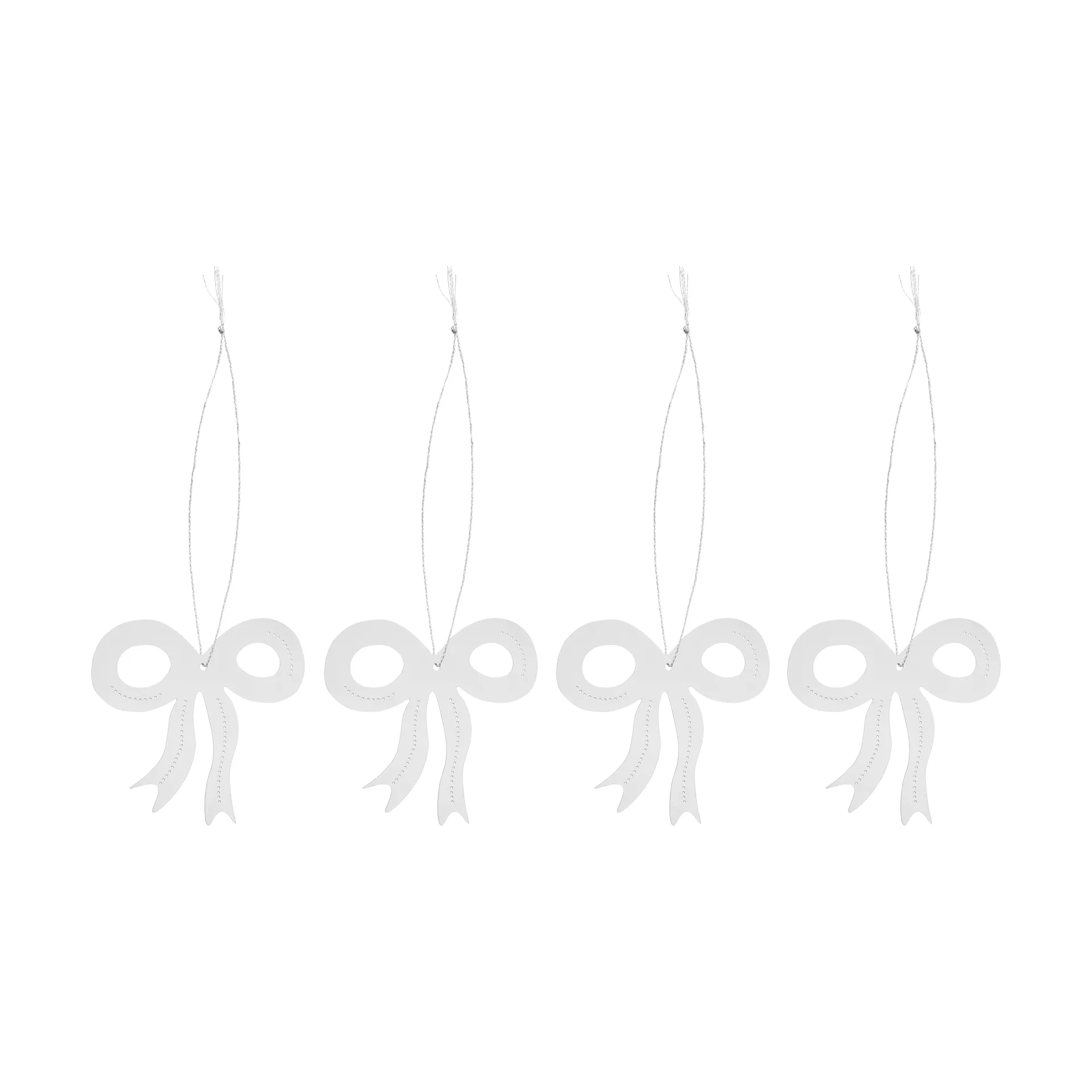 Christmas deco sløjfe 6 cm, Rustfrit stål Cooee Design