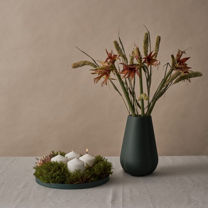 Clover vase 25 cm, Dark green Cooee Design