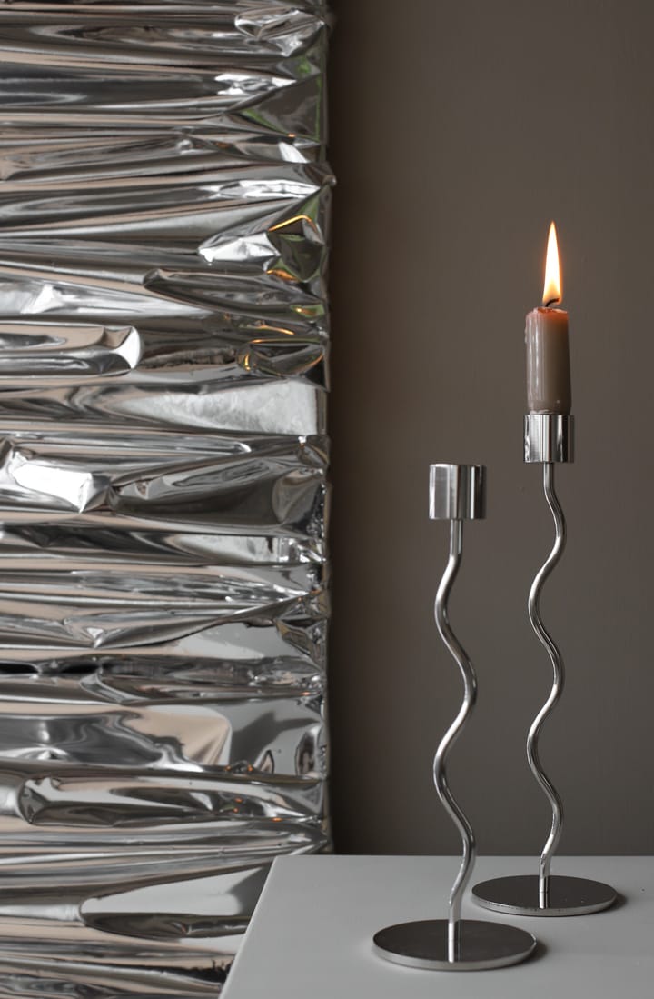 Curved lysestage 23 cm, Stainless Steel Cooee Design