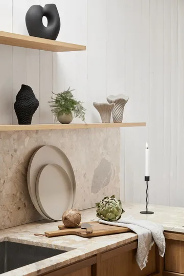 Curved lysestage 26 cm - Black - Cooee Design