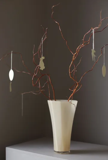 Easter Deco hare påskeophæng 4-pak - Light yellow - Cooee Design