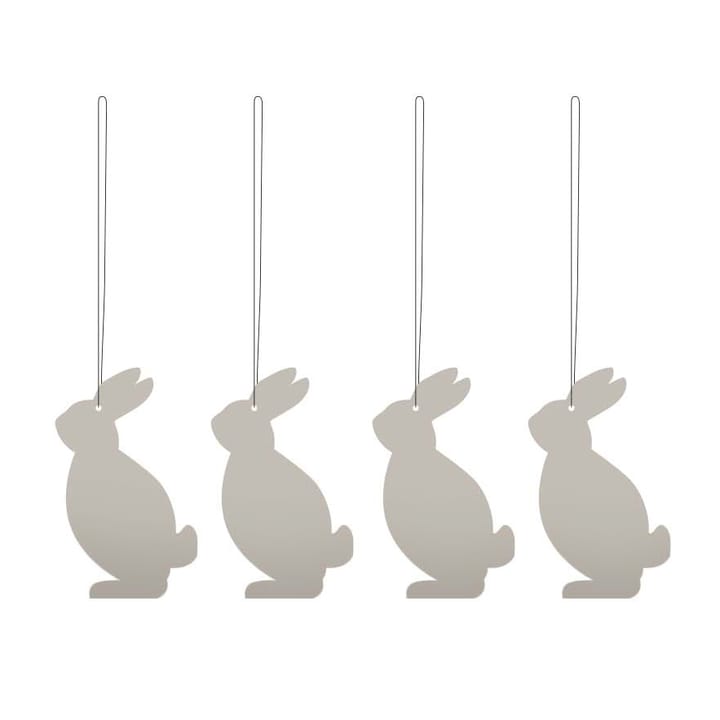 Easter Deco hare påskeophæng 4-pak - Sand - Cooee Design