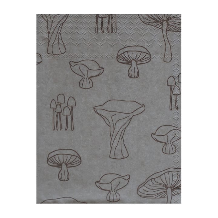 Fungi servietter 33x33 cm 20-pak - Sand/Hazelnut - Cooee Design