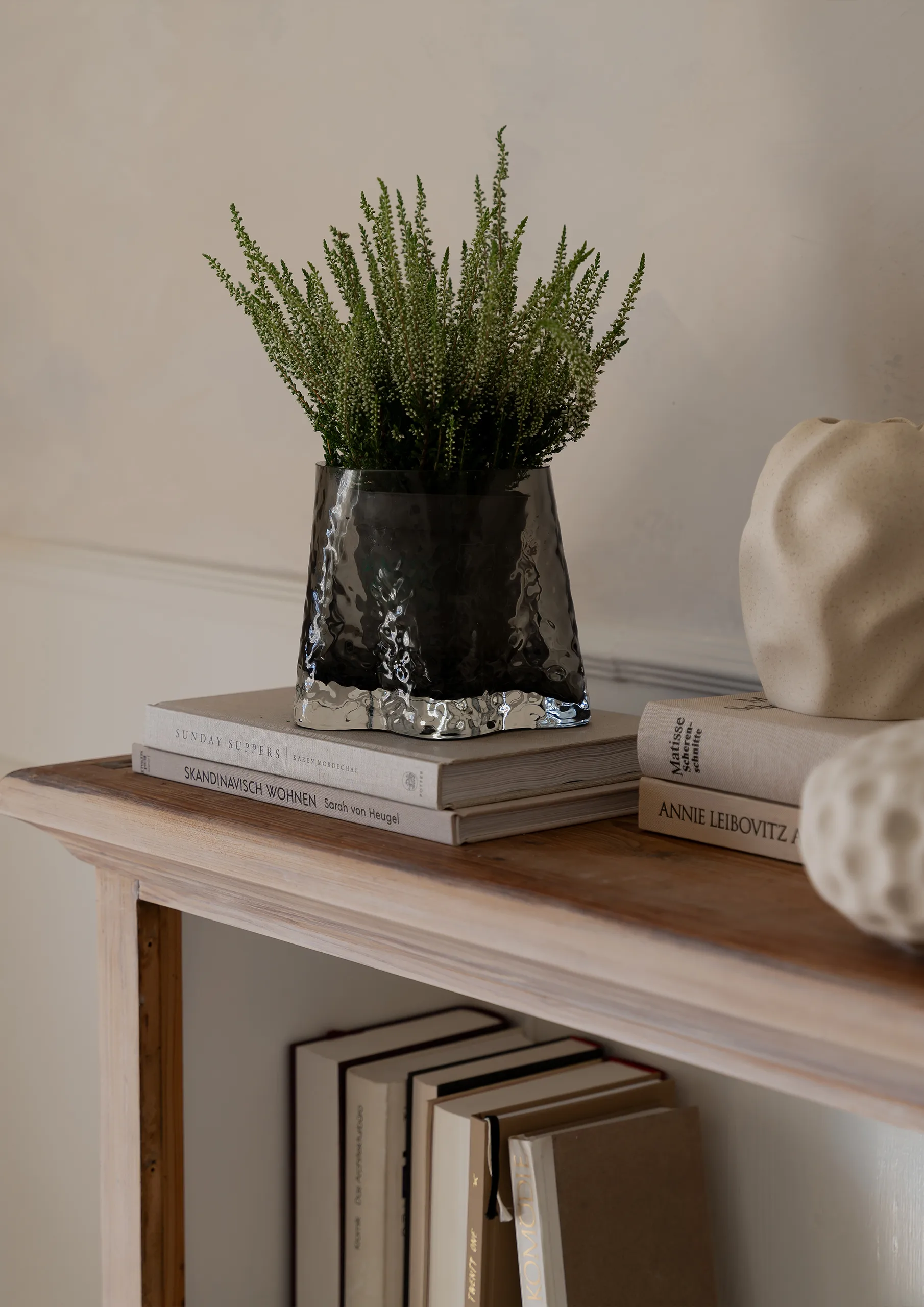 Gry fyrfadsstage Ø17 cm, Smoke Cooee Design