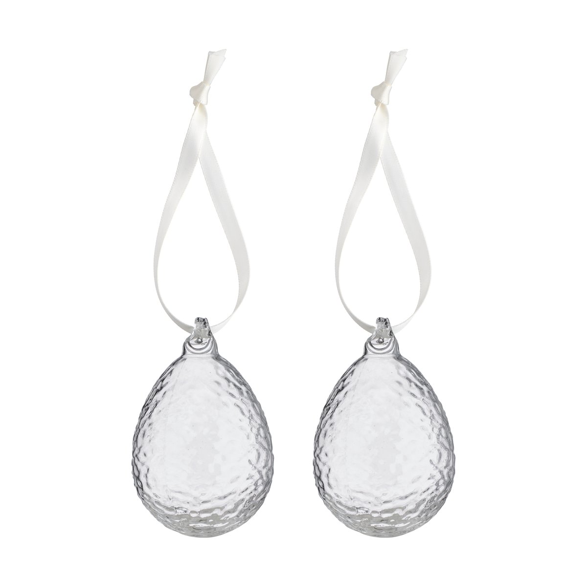 Cooee Design Gry æg påskeophæng 2-pak Clear | Skandinavisk Design | Dekorationsdetaljer | Gennemsigtig