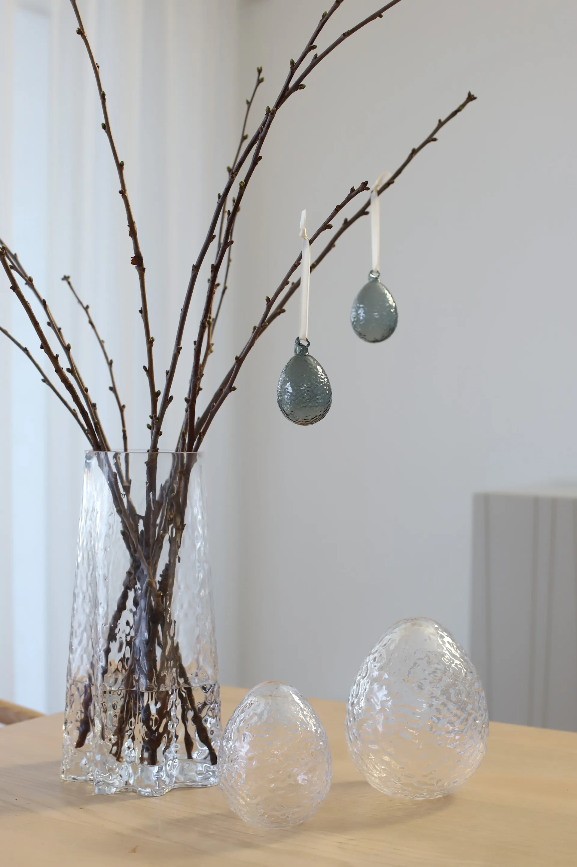 Gry stående æg 12 cm, Clear Cooee Design