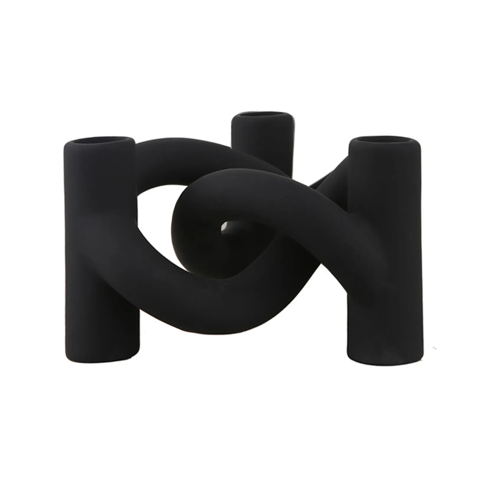 Lykke Three lysestage, Black Cooee Design
