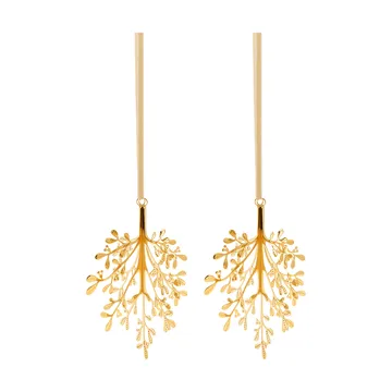 Mistletoe juleophæng 2-pak - Messing 20 cm - Cooee Design