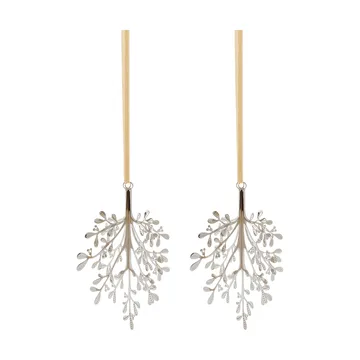 Mistletoe juleophæng 2-pak - Rustfrit stål, 20 cm - Cooee Design