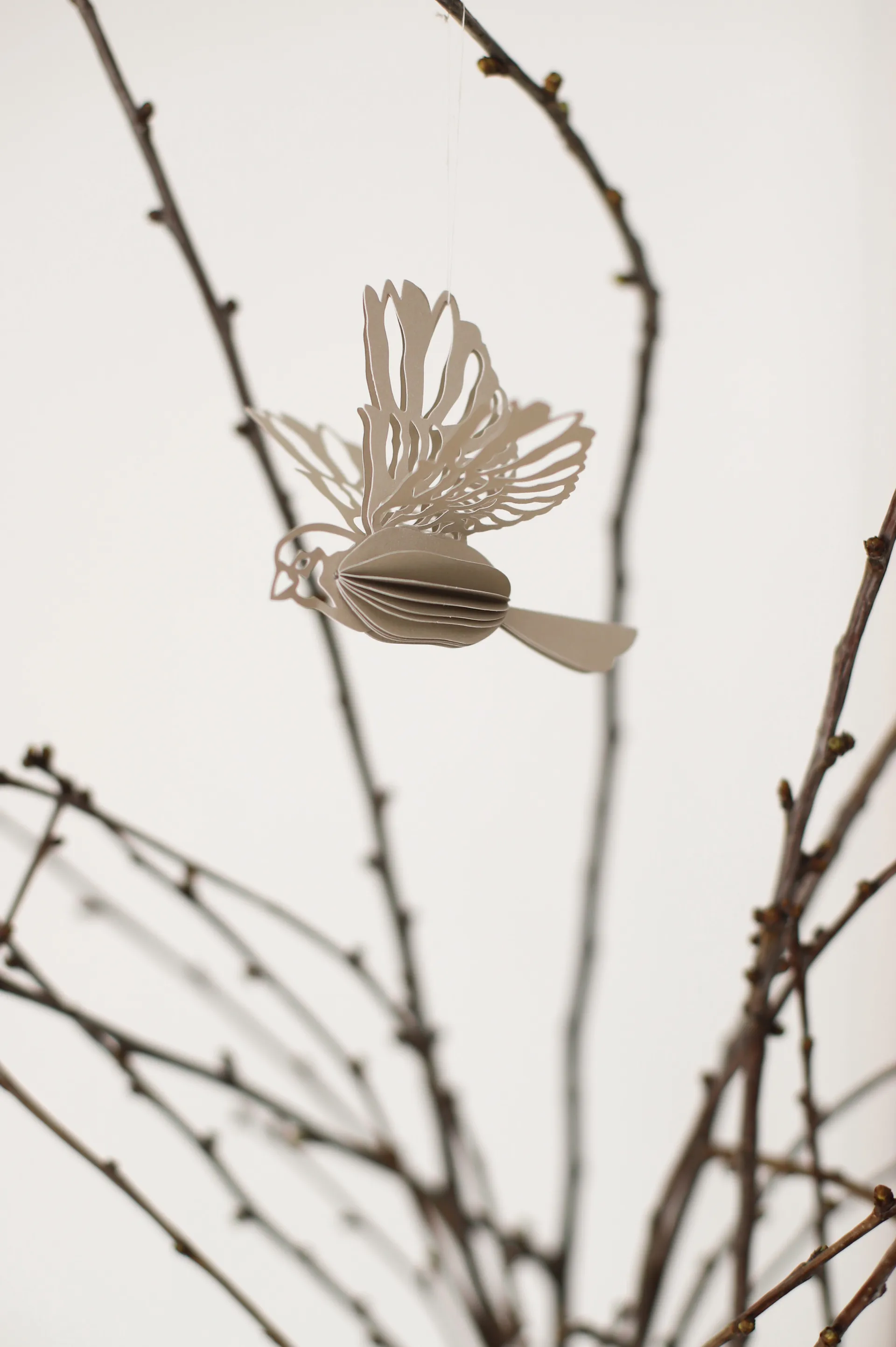 Paper bird dekorationsophæng 2 stk, Sand Cooee Design