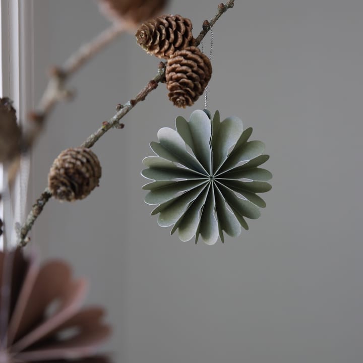 Paper Flowers juleophæng - Sage Green - Cooee Design