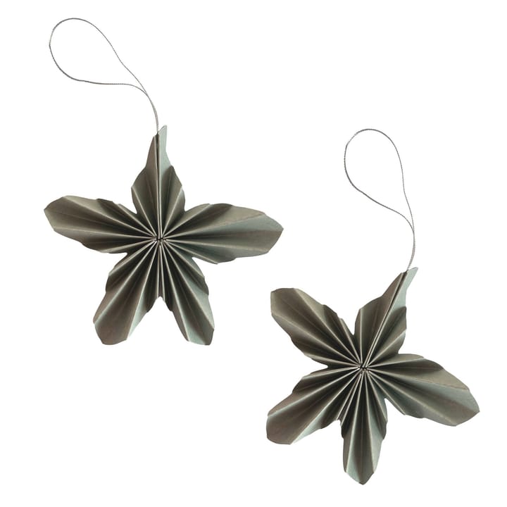 Paper Stars juleophæng - Sage Green - Cooee Design
