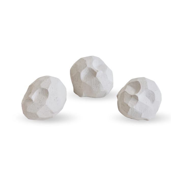 Pebble heads skulptur 3-pak - Limestone - Cooee Design