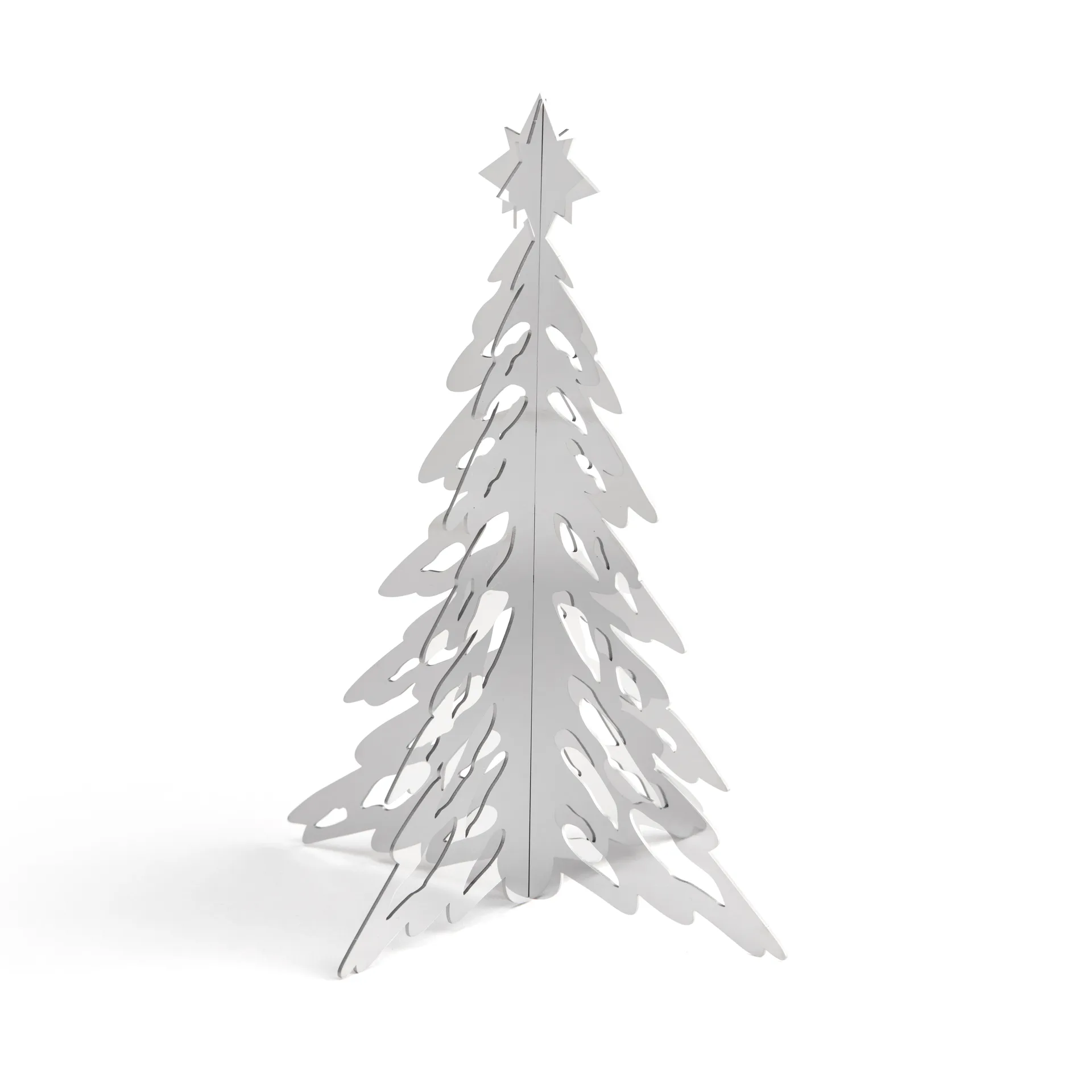 Pinetree dekorationstræ 15 cm, Stainless Steel Cooee Design